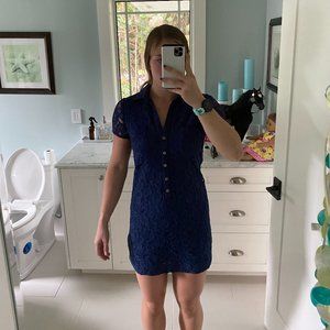 Lily pulitzer navy blue polo dress